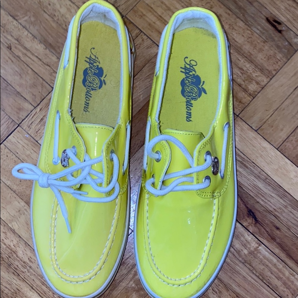 Neon boat shoes
